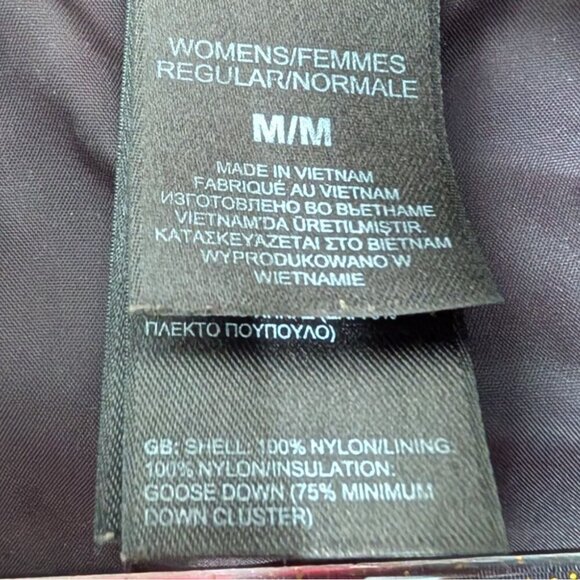 The North Face 550 Goose Down Puffer Vest Womens Size Medium Pink Full Zip - Picture 6 of 11